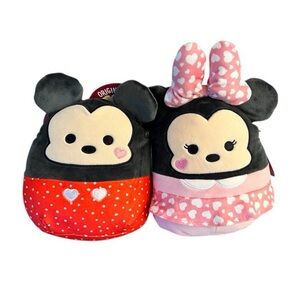 NWT Disney Squishmallows Perfect Pair Bundle 8” Mickey and Minnie Mouse